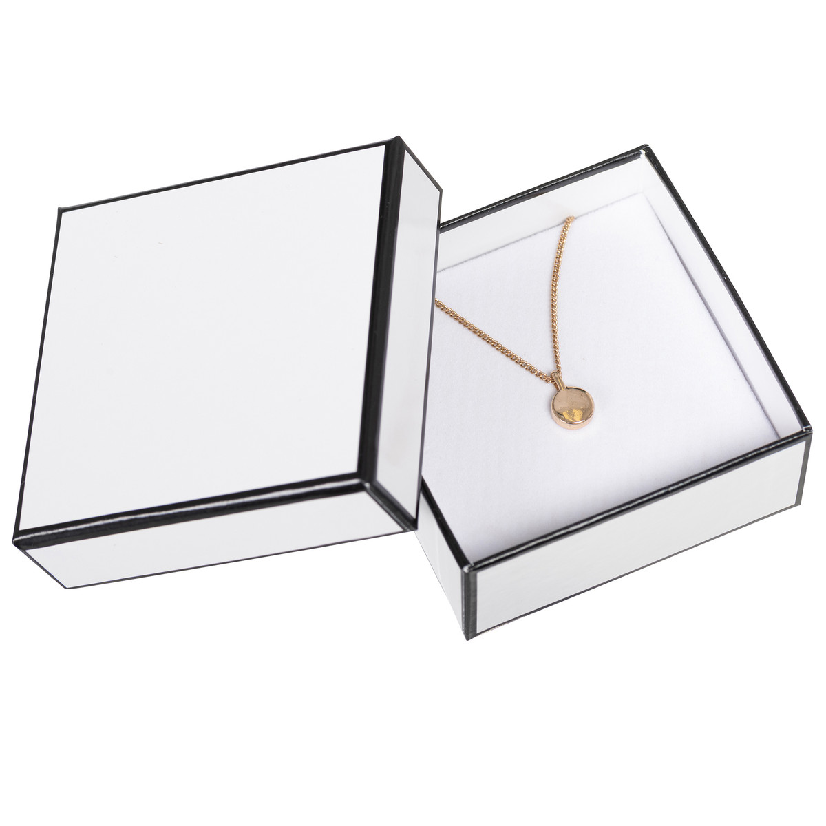 Image of White Glossy Jewelry Boxes
