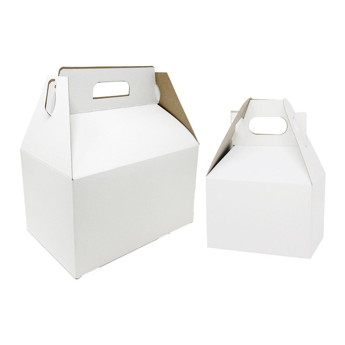 Image of White Gable Boxes Image of White Gable Boxes