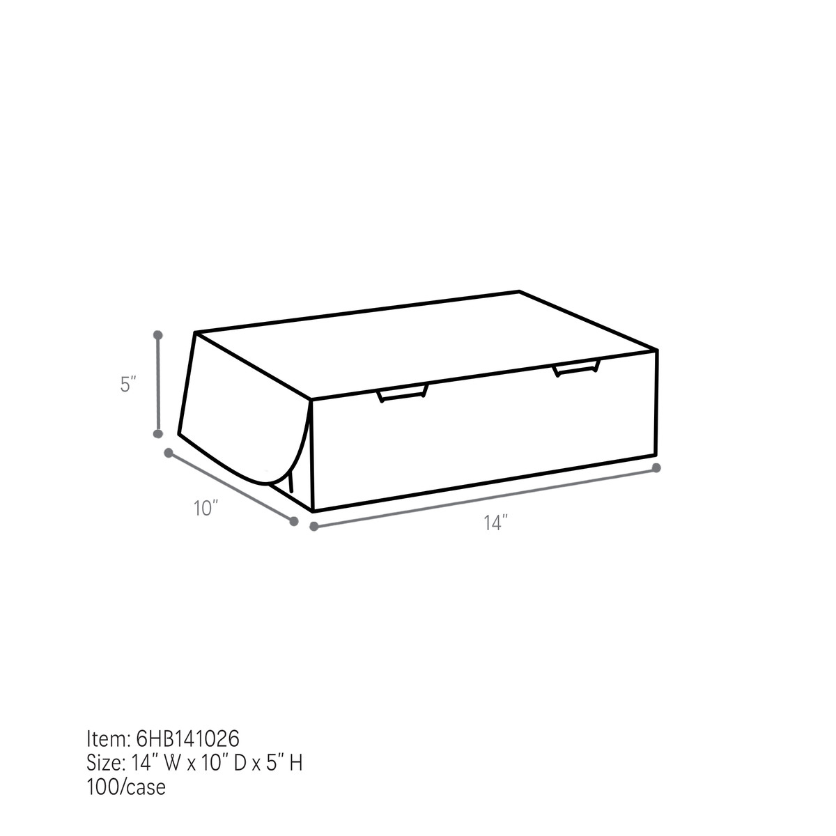 14 x 10 x 5in.