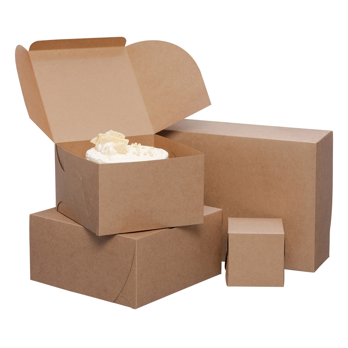 Image des boîtes à pâtisserie Kraft