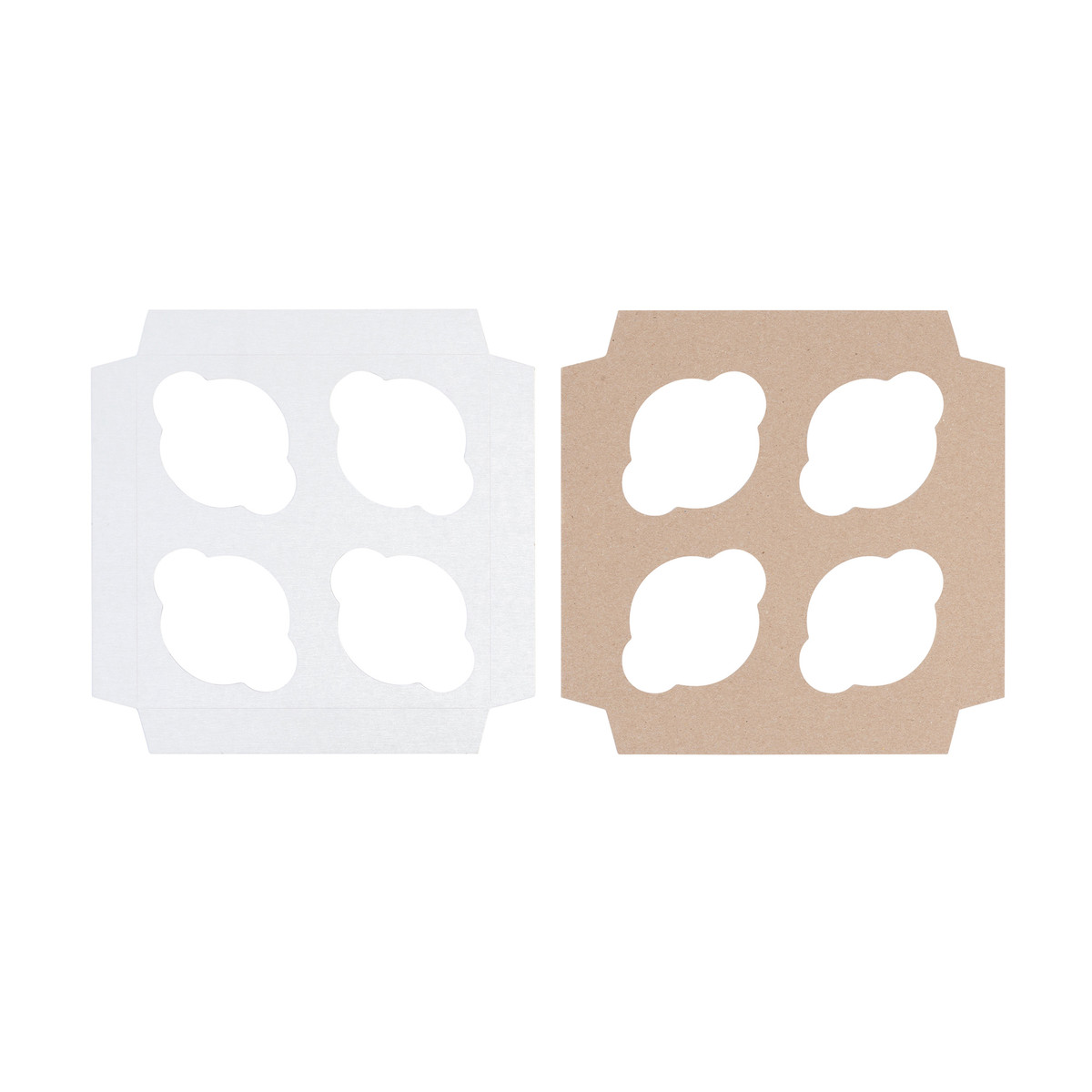4 Cupcakes - 7 x 7in.