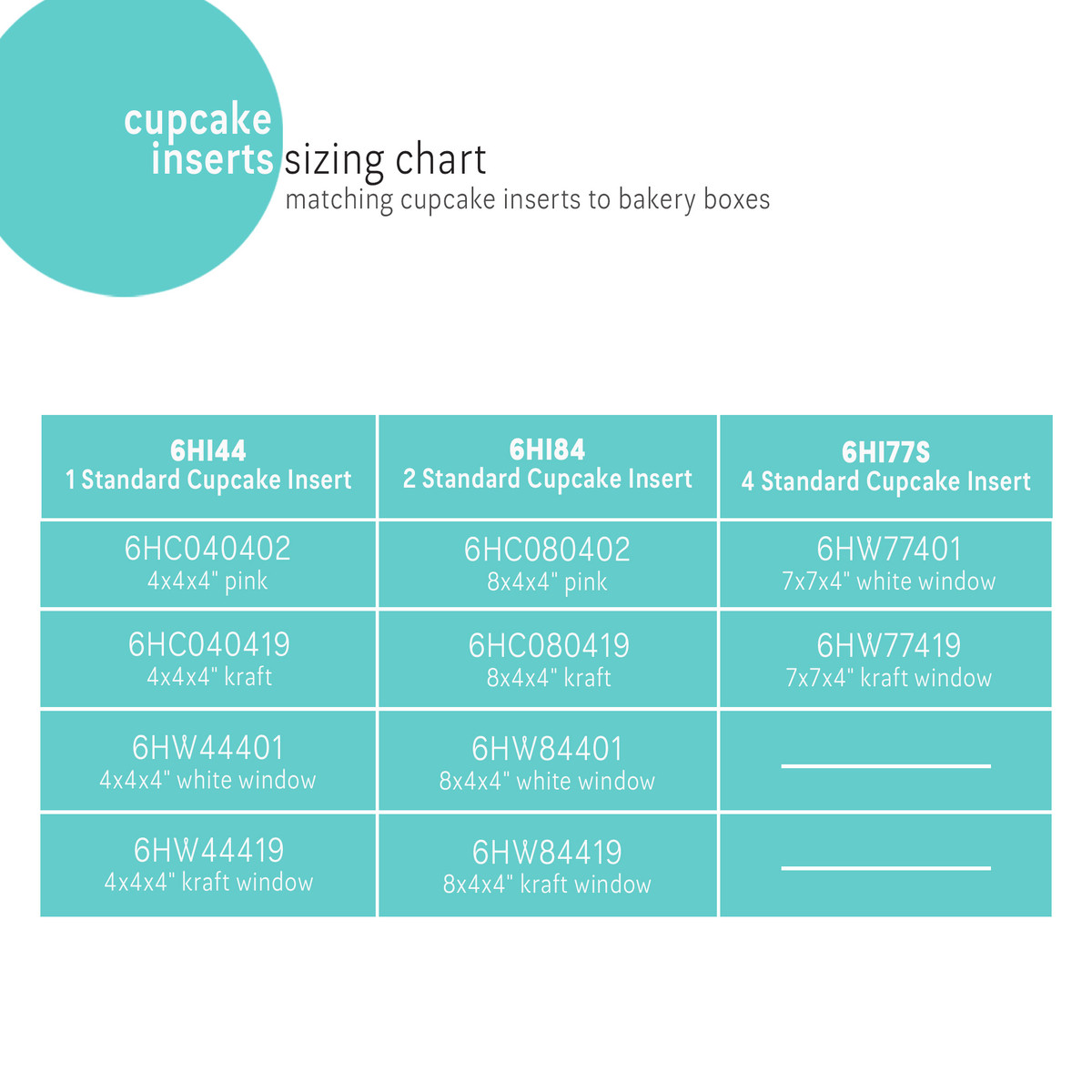 Image of Cupcake Inserts