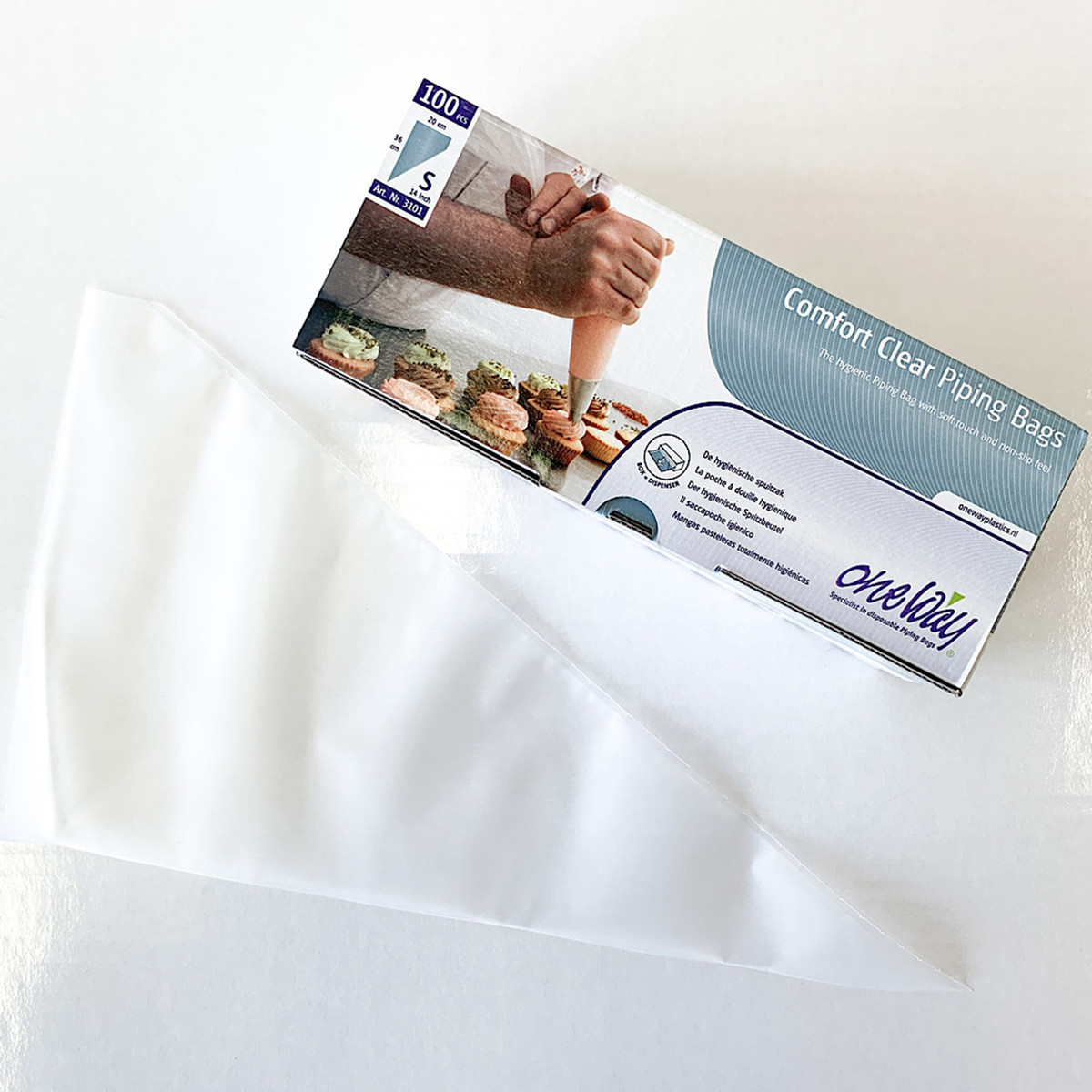 Clear - 100 Bags/Rolls - 14in.