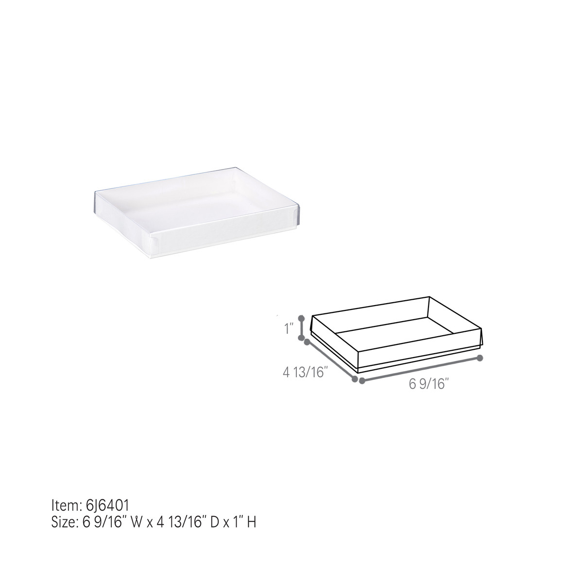 6-9/16 x 4-13/16 x 1in.