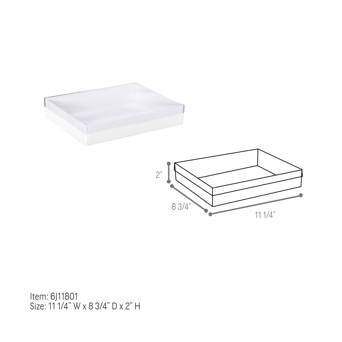 11.25 x 8.75 x 2in.