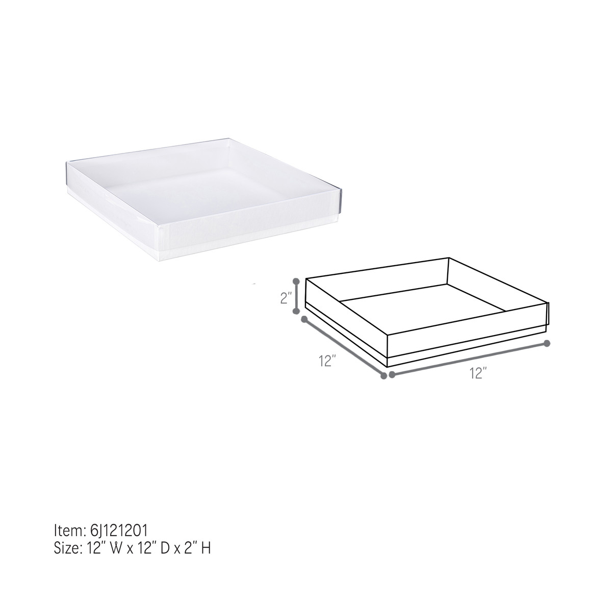 12 x 12 x 2in.