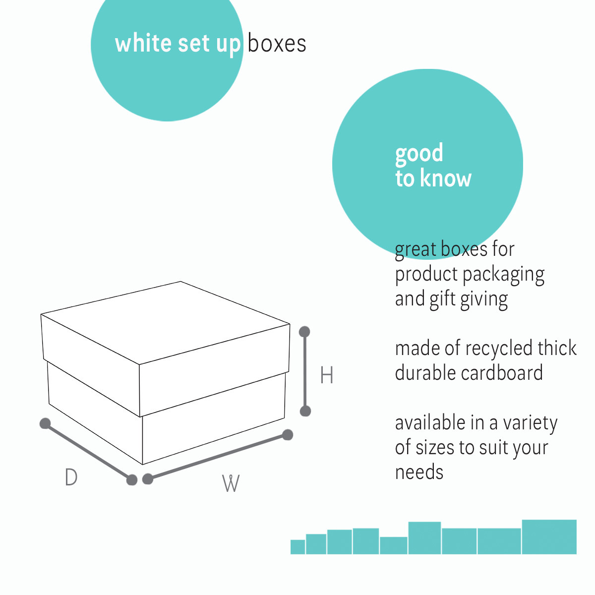 Image of White Set Up Boxes