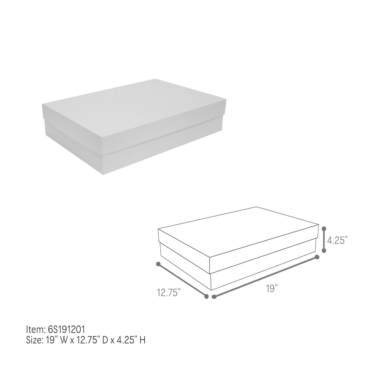 19 x 12.75 x 4.25in.