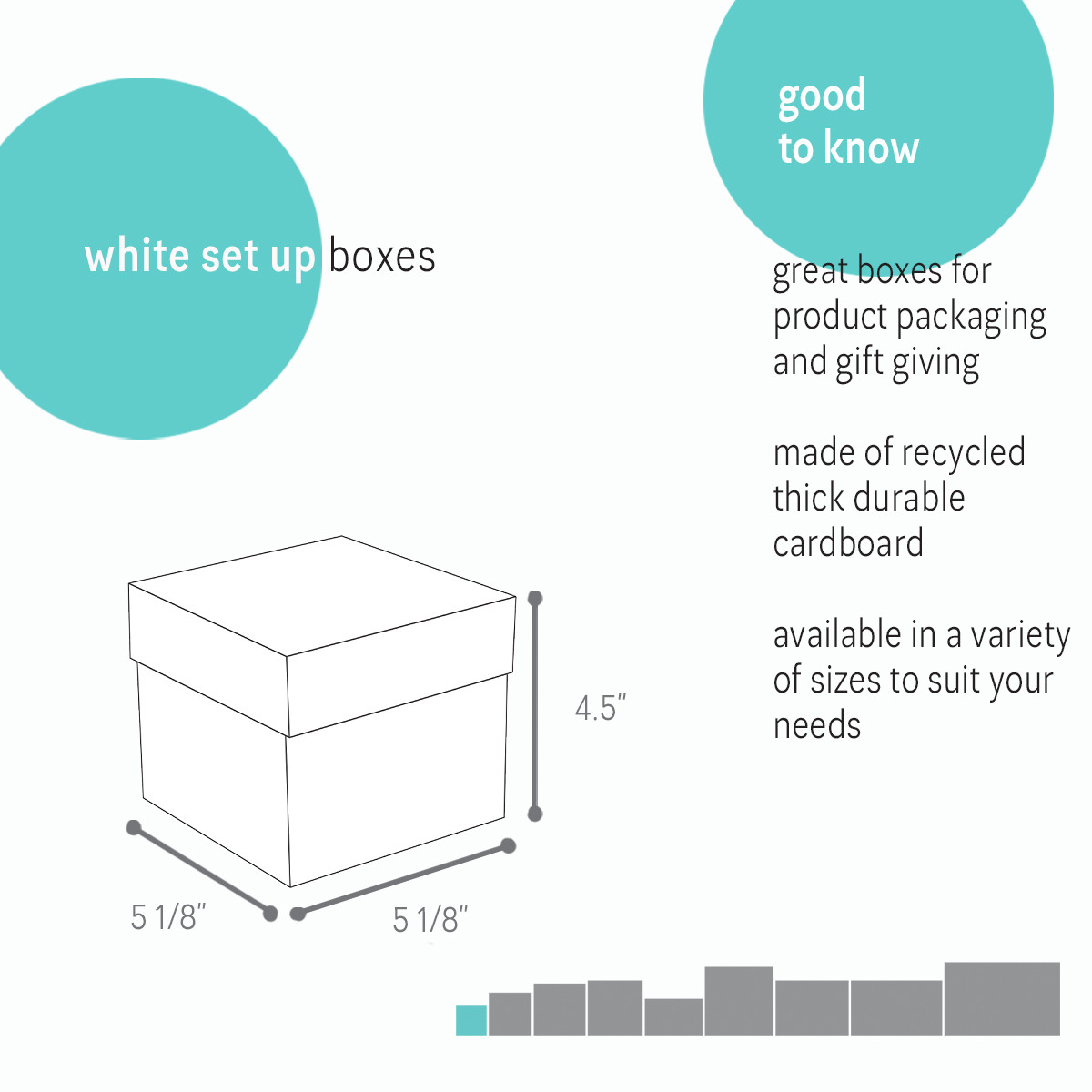 5-1/8 x 5-1/8 x 4.5in.