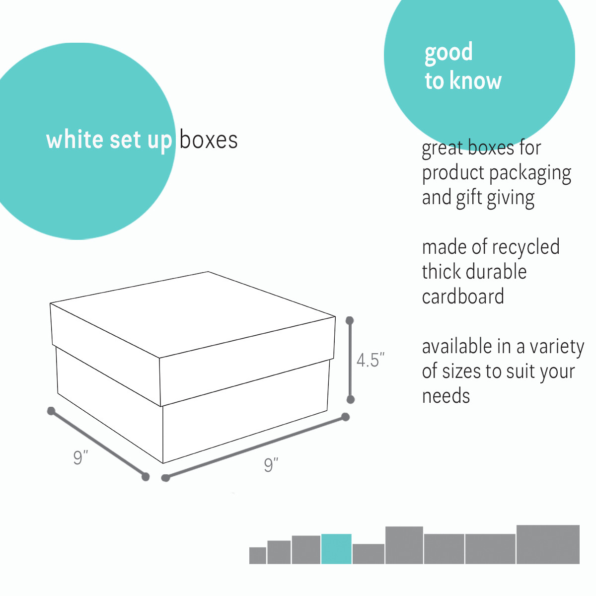 9 x 9 x 4.5in.