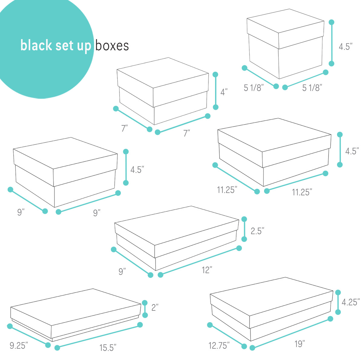 Image of Black Set Up Boxes