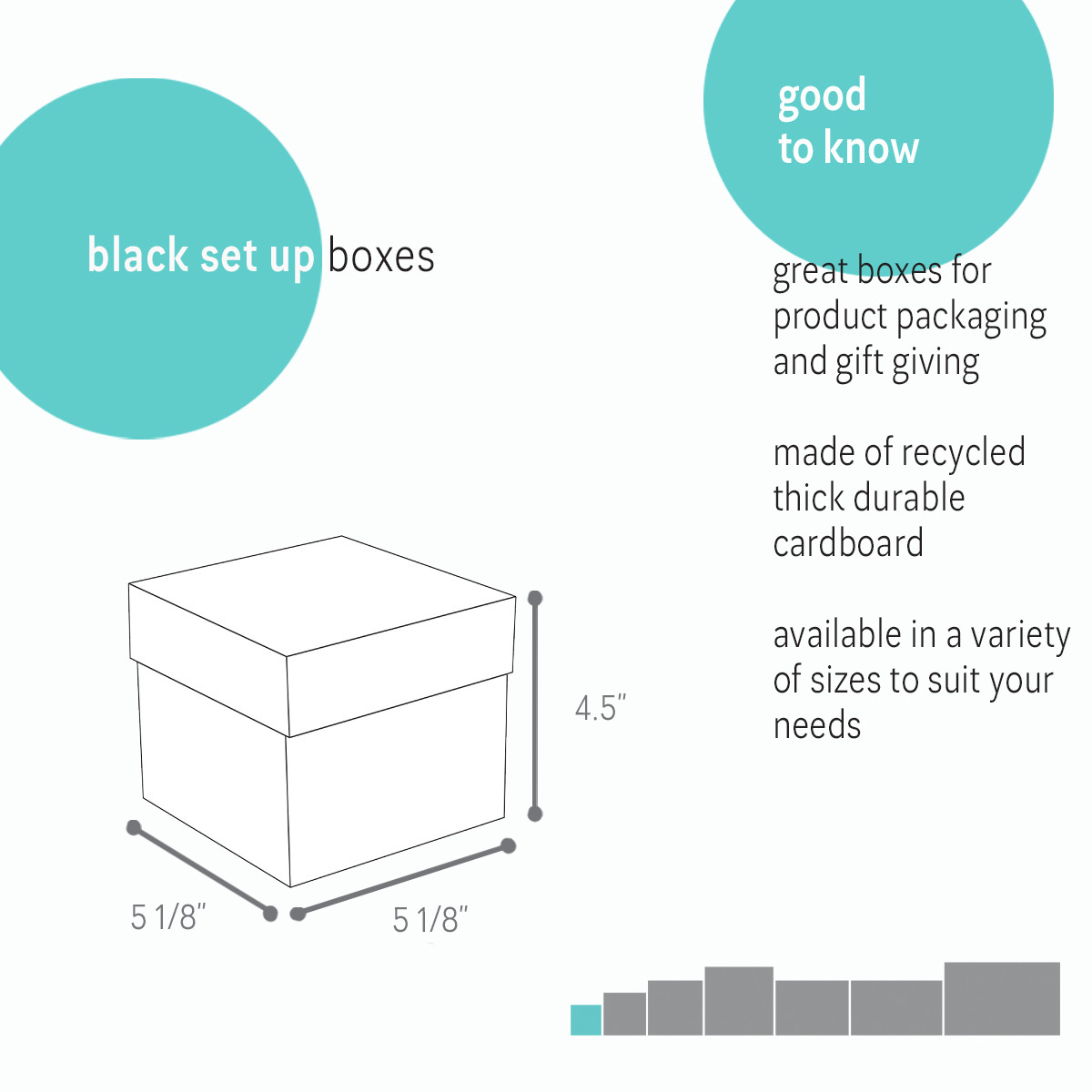 5-1/8 x 5-1/8 x 4.5in.