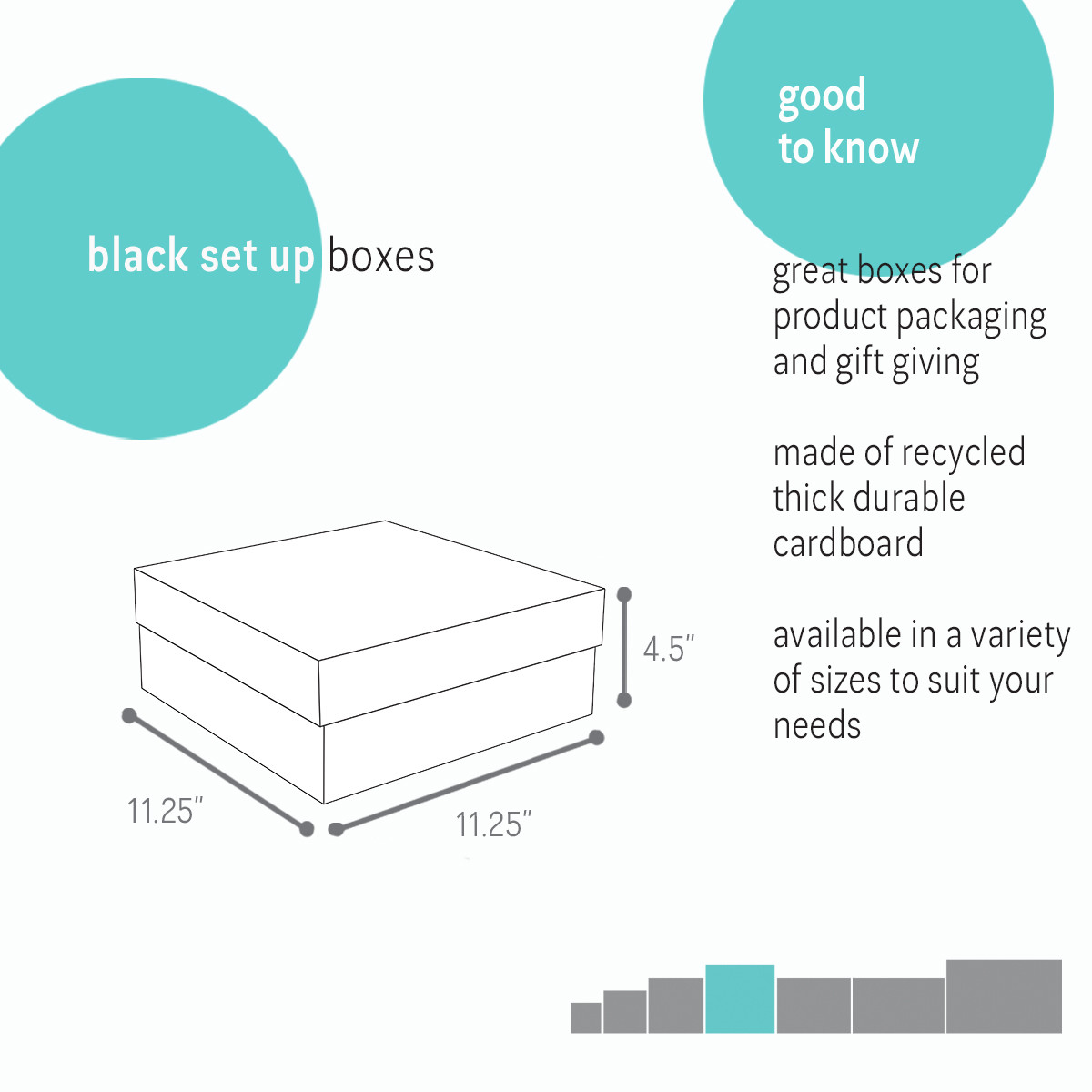 11 x 11 x 4in.