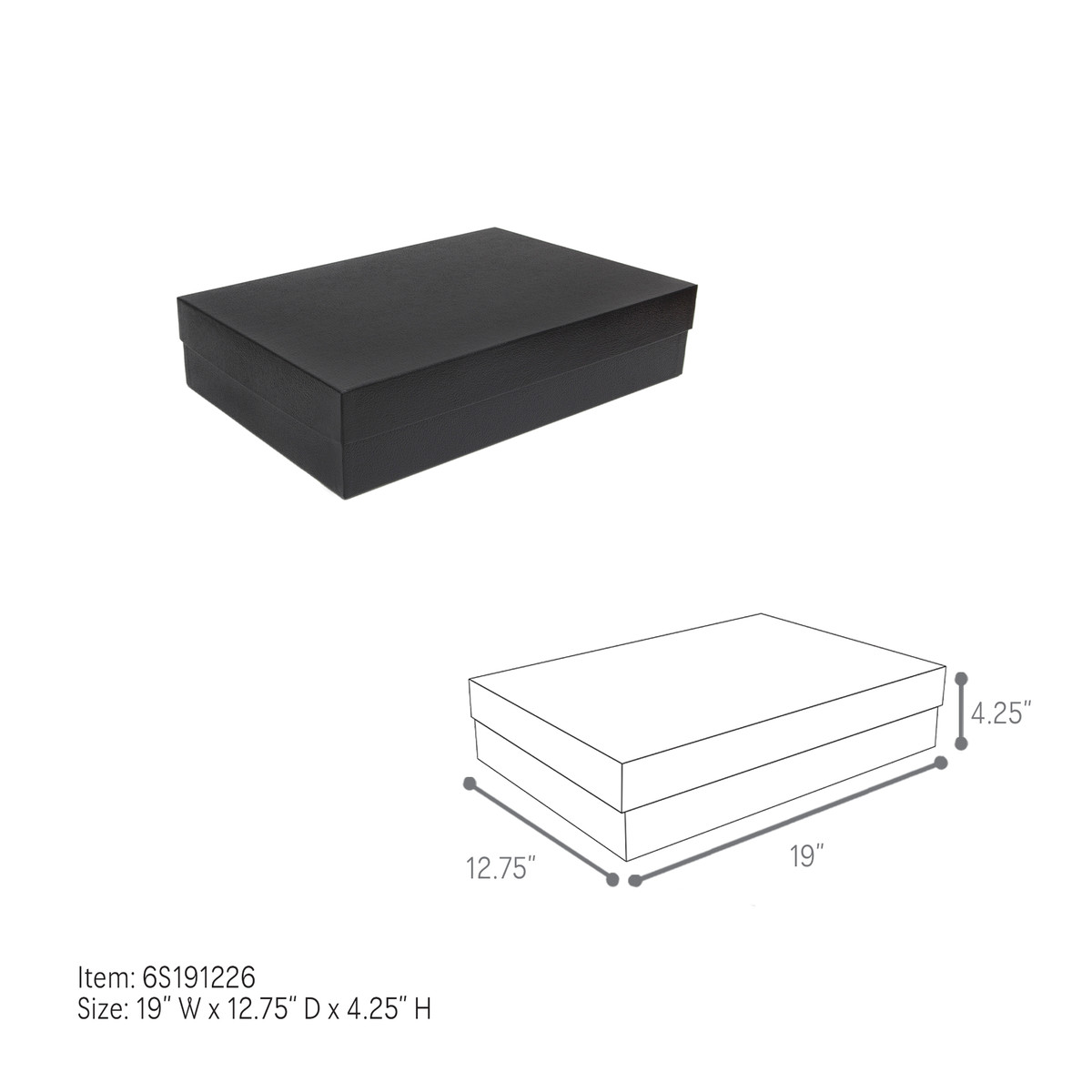 19 x 12.75 x 4.25in.