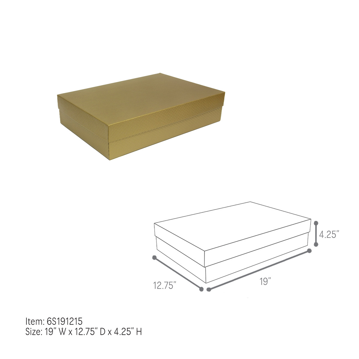 19 x 12.75 x 4.25in.