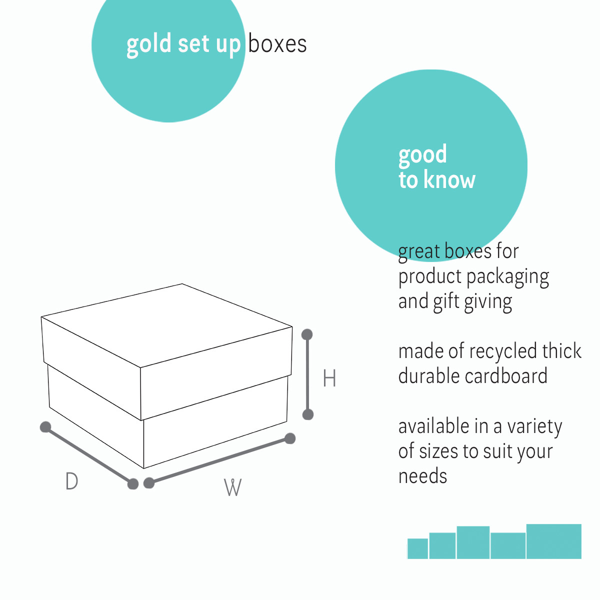 Image of Gold Set Up Boxes
