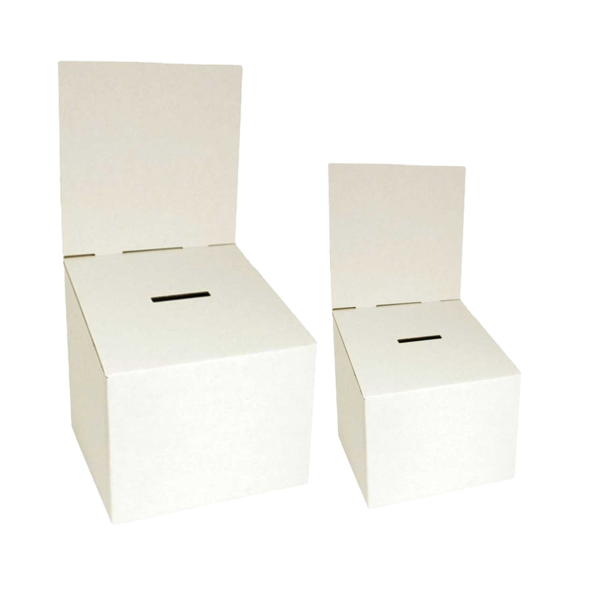 Image des urnes en carton blanc
