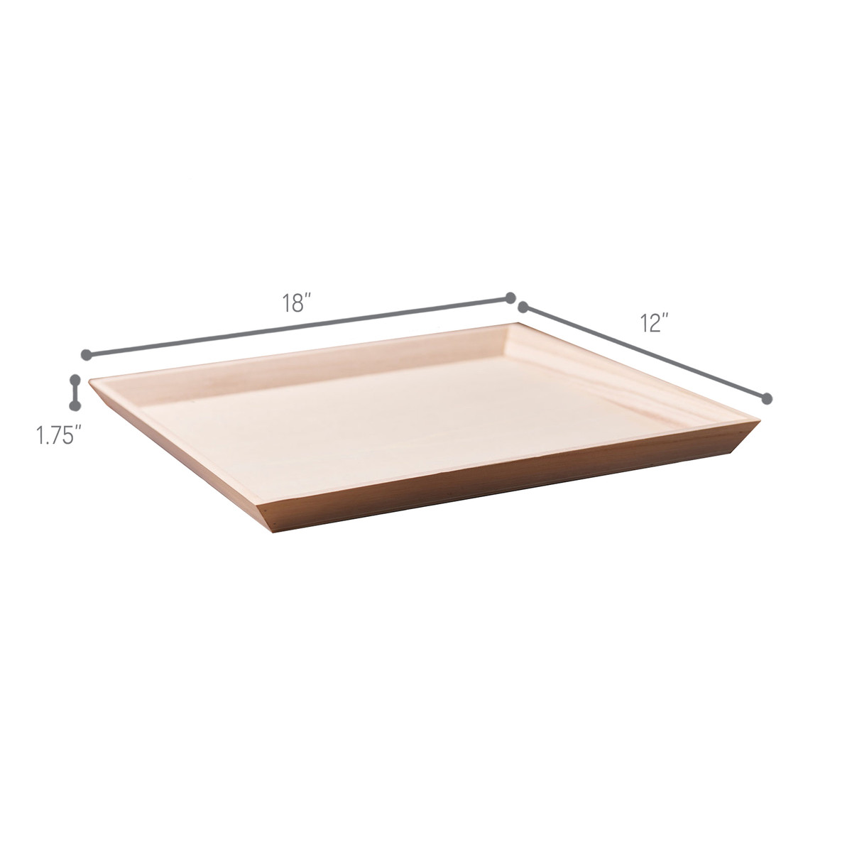18 x 12 x 1.75in. 18 x 12 x 1.75in.