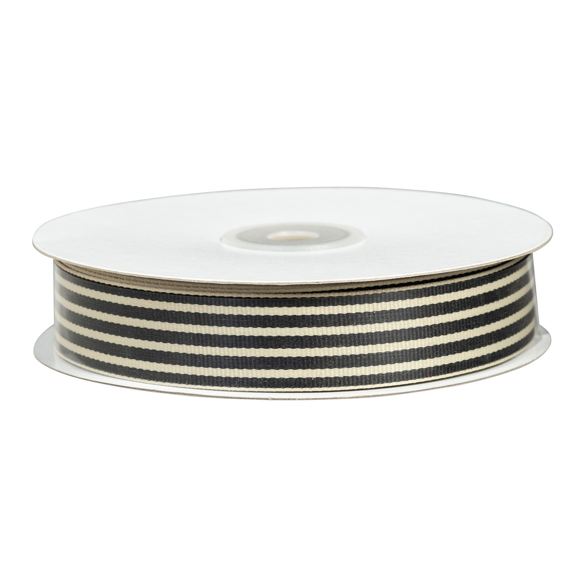 Black/Ivory - 7/8in. x 25yd