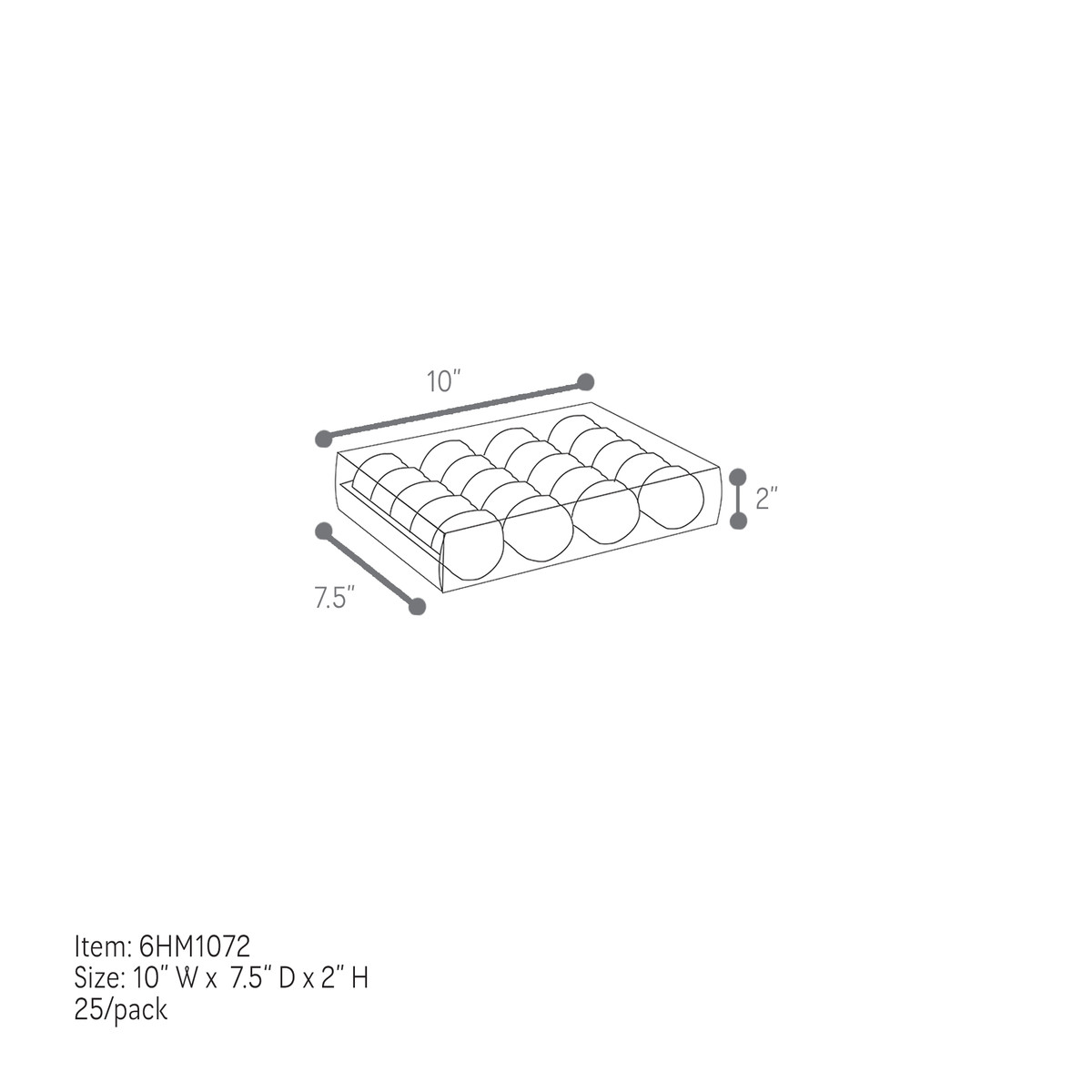 20 Macarons - 10 x 7.5 x 2in.