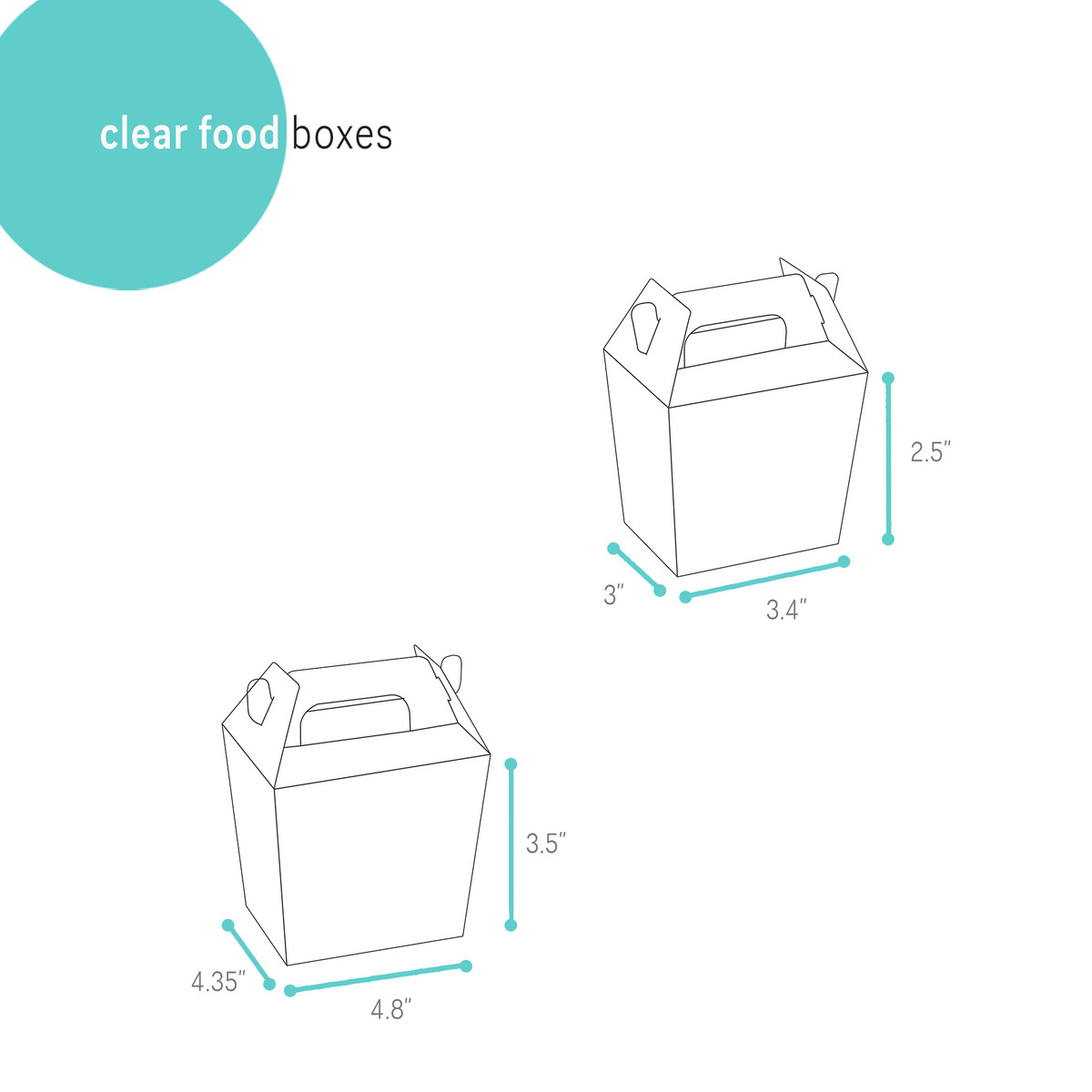 Image of Clear Food Boxes
