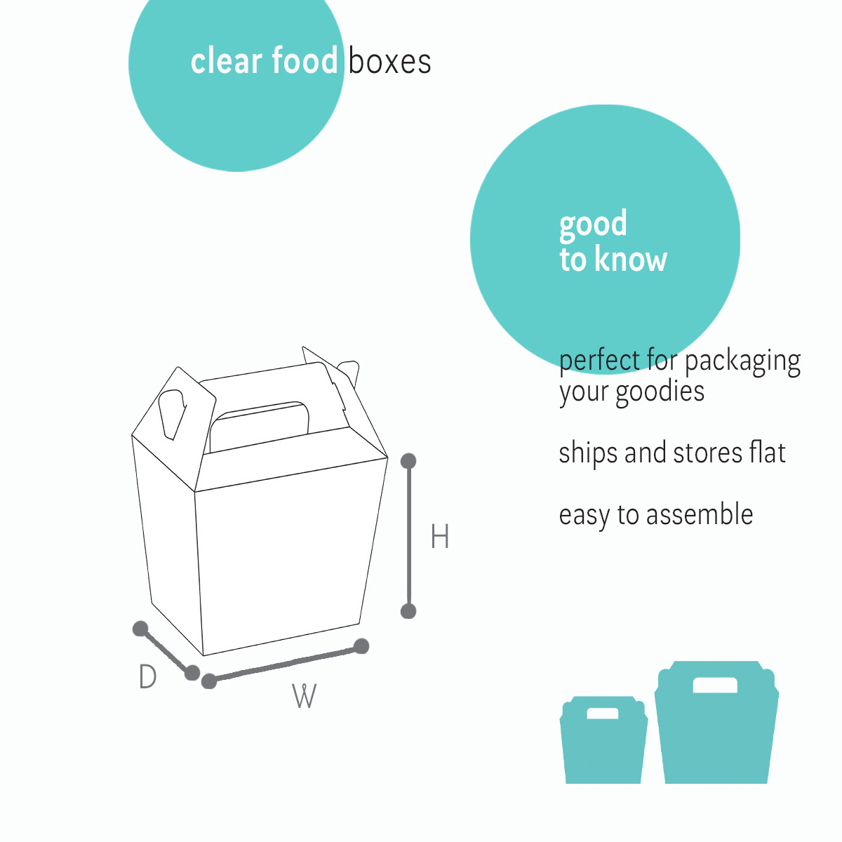 Image of Clear Food Boxes
