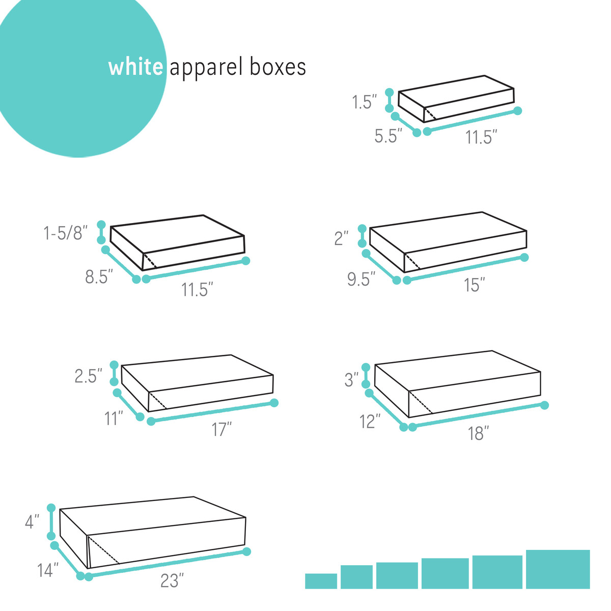 Image of White Apparel Boxes