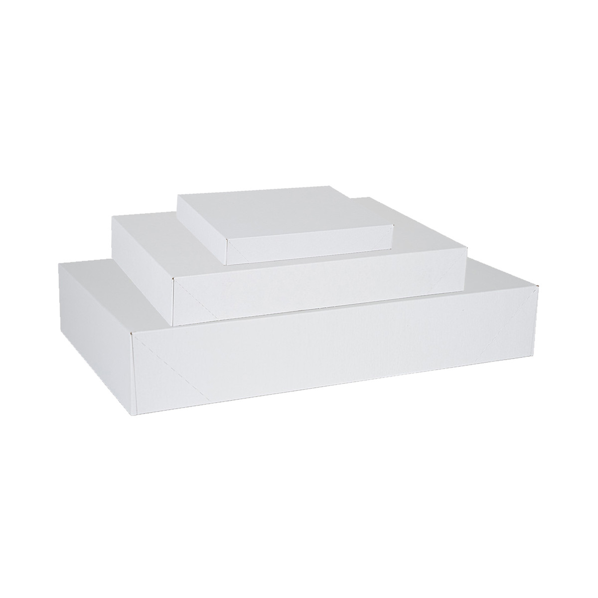 Image des boîtes à vêtements blanches