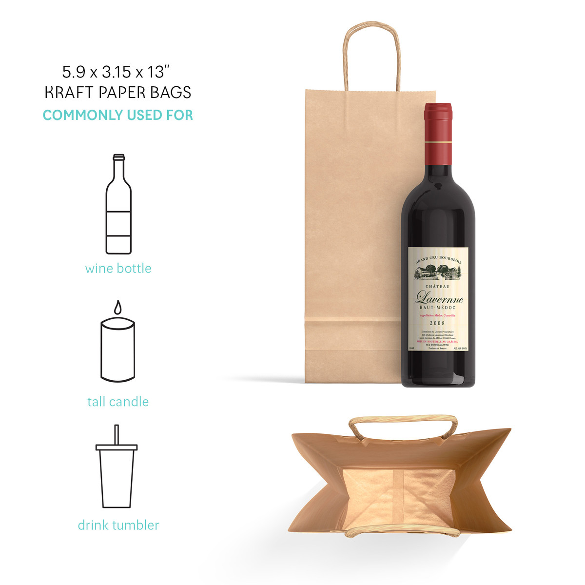 5.9 x 3.15 x 13in. 5.9 x 3.15 x 13in.