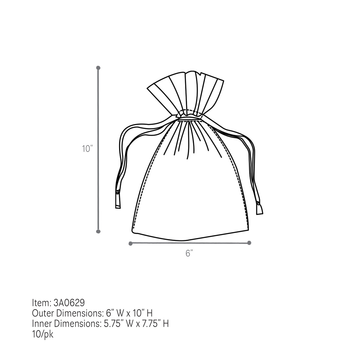 Antique Gold - 6 x 10in.