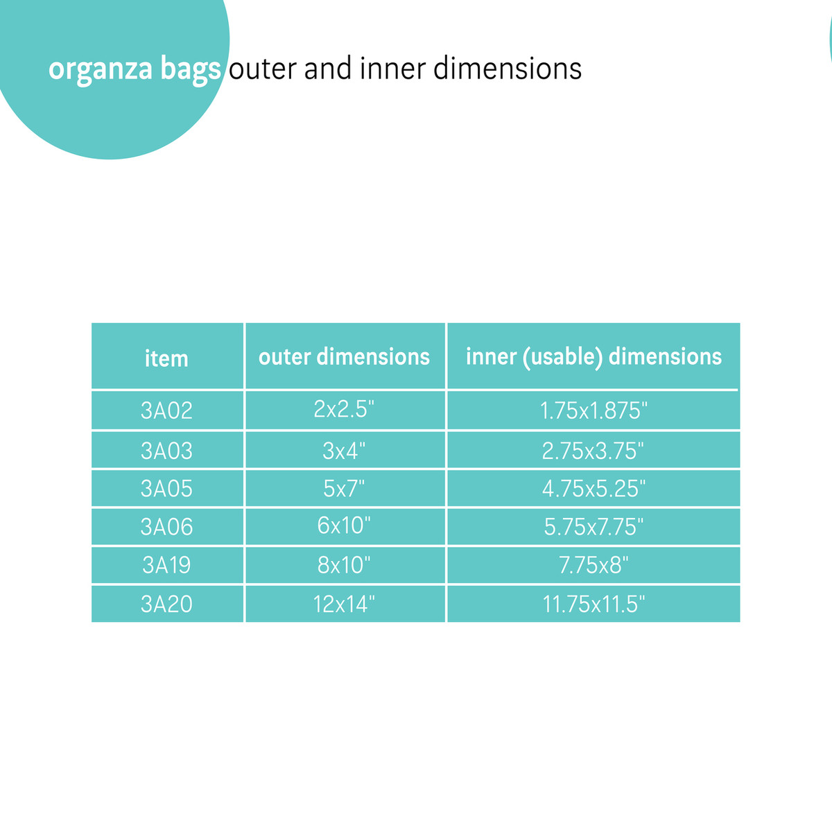 Image of Organza Bags