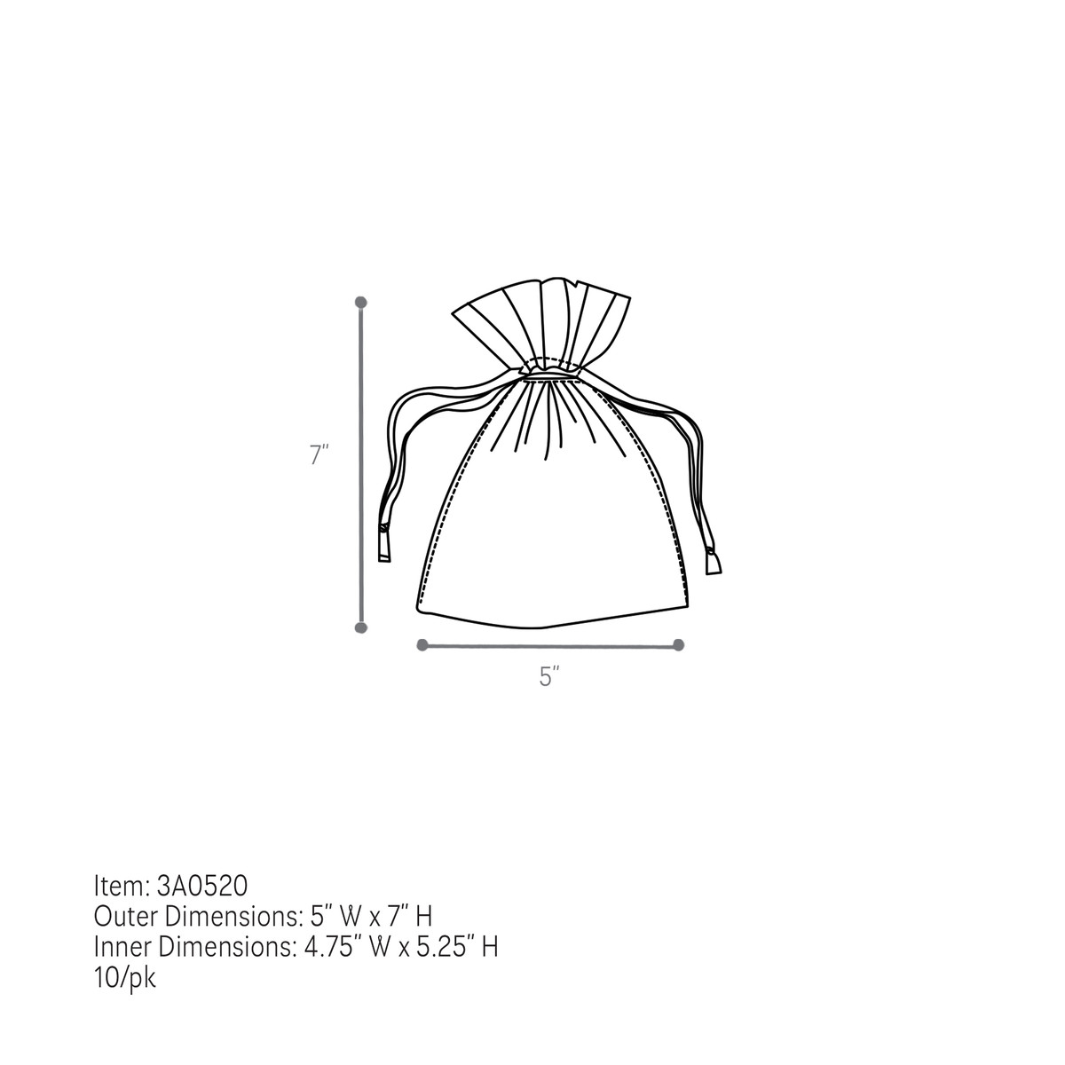 Light Blue - 5 x 7in.