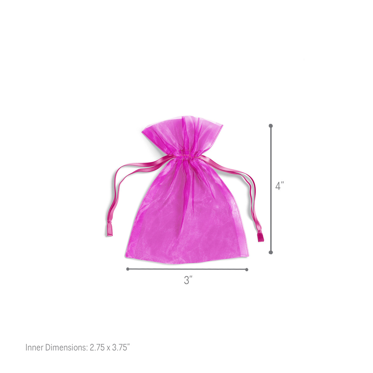 Hot Pink - 3 x 4in.