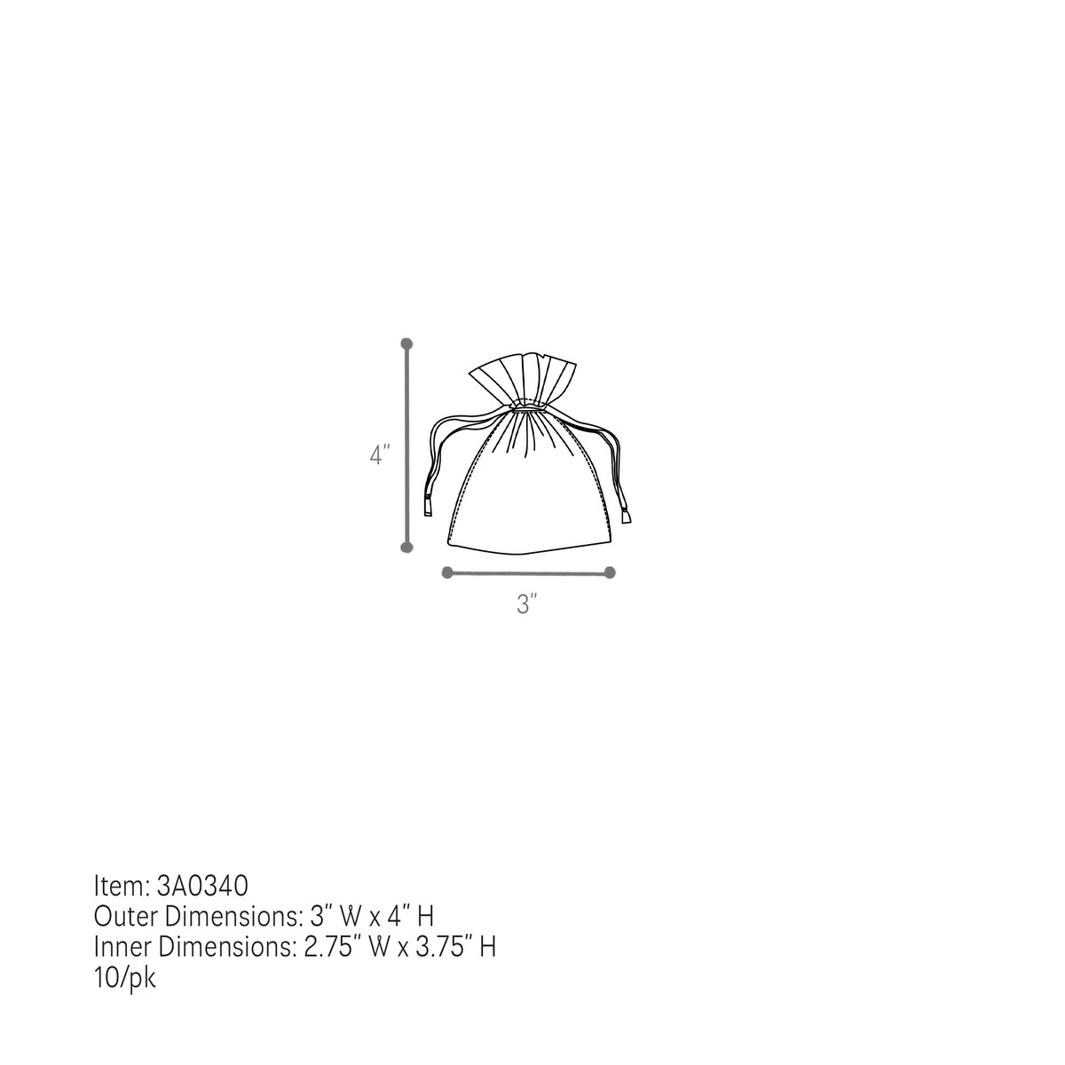 Silver - 3 x 4in.