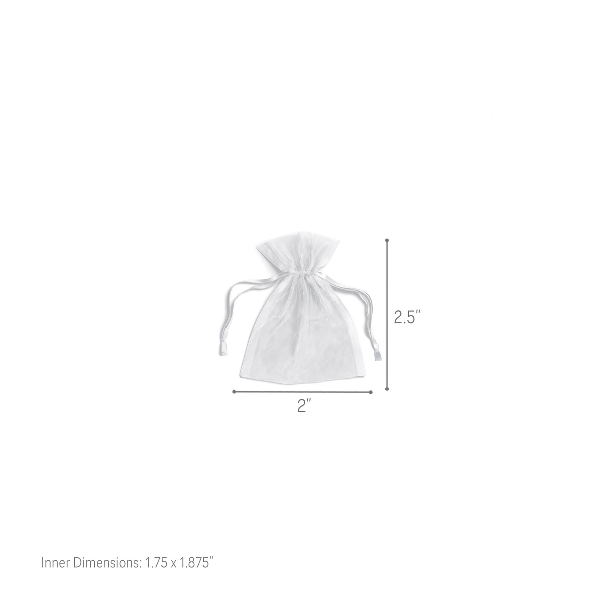 White - 2 x 2.5in.