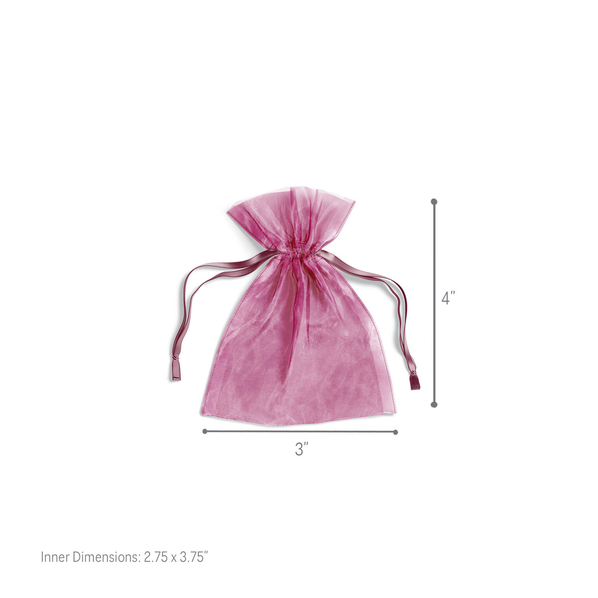 Burgundy - 3 x 4in.