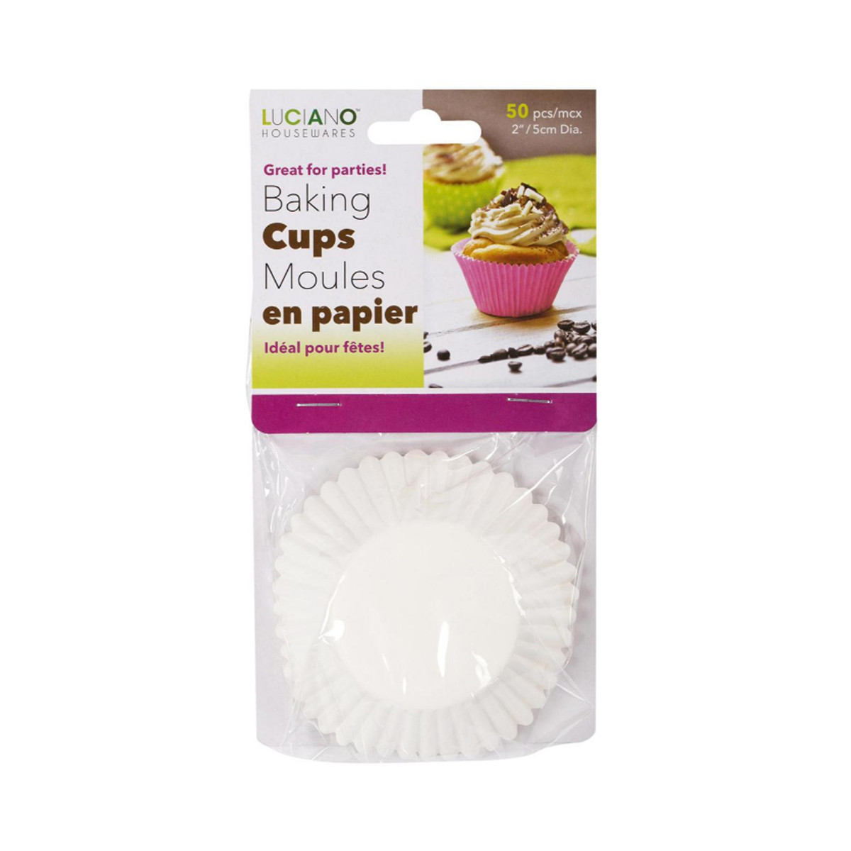 White - 2 x 1.25in - 50/pk