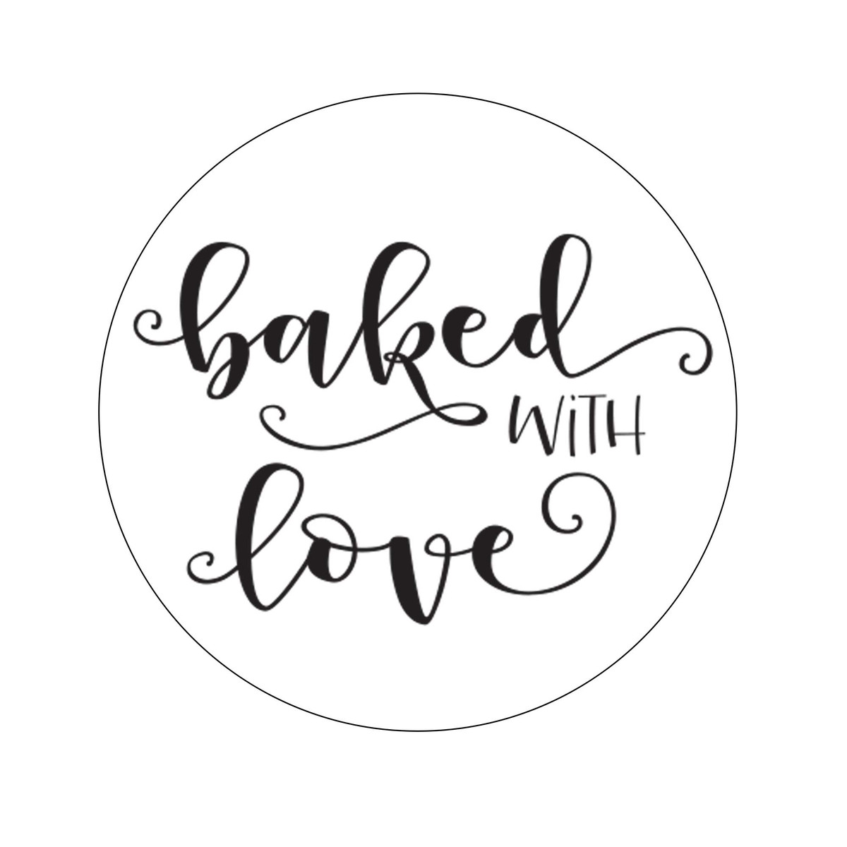White Baked with Love - 1.5in.