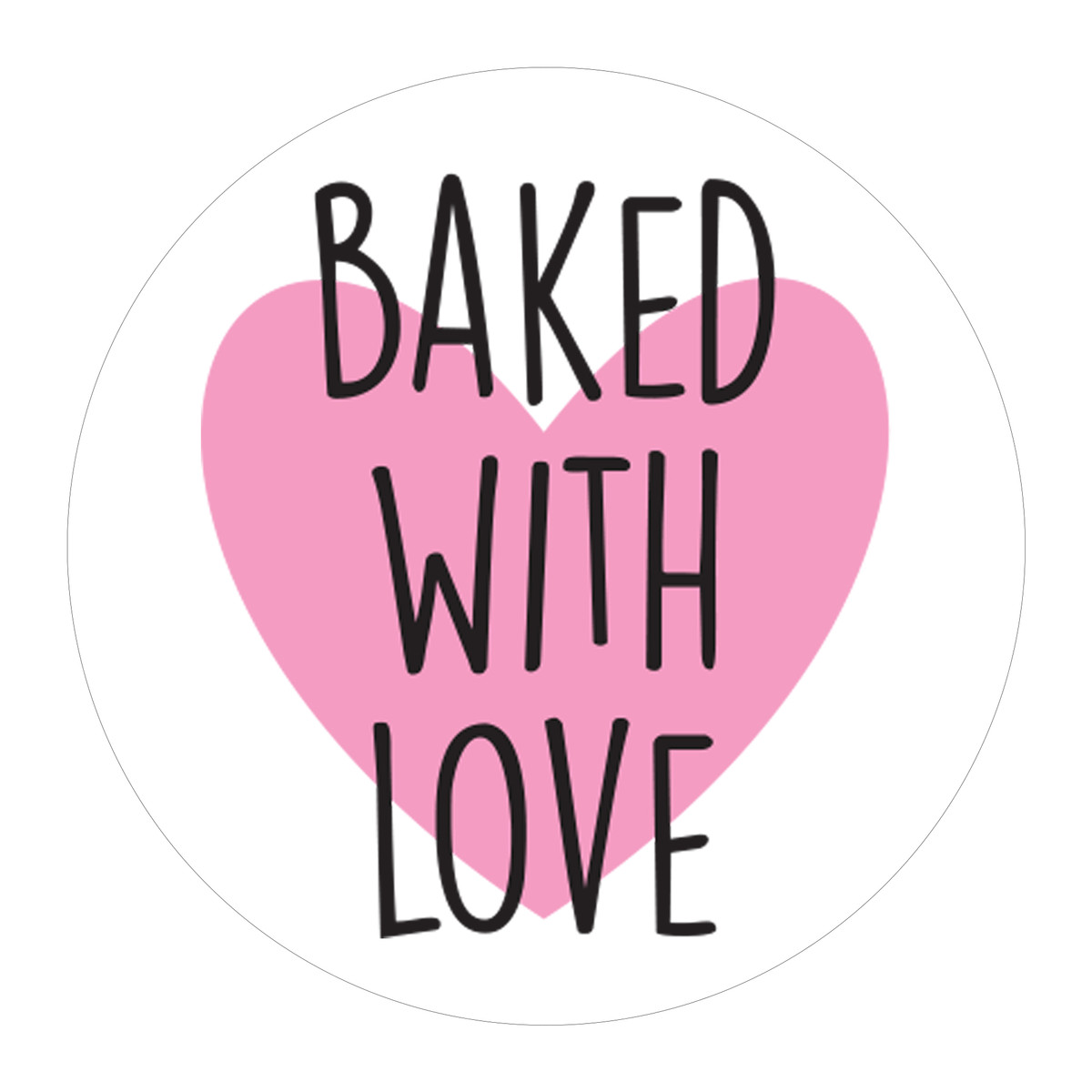 Modern Baked with Love - 1.5in.
