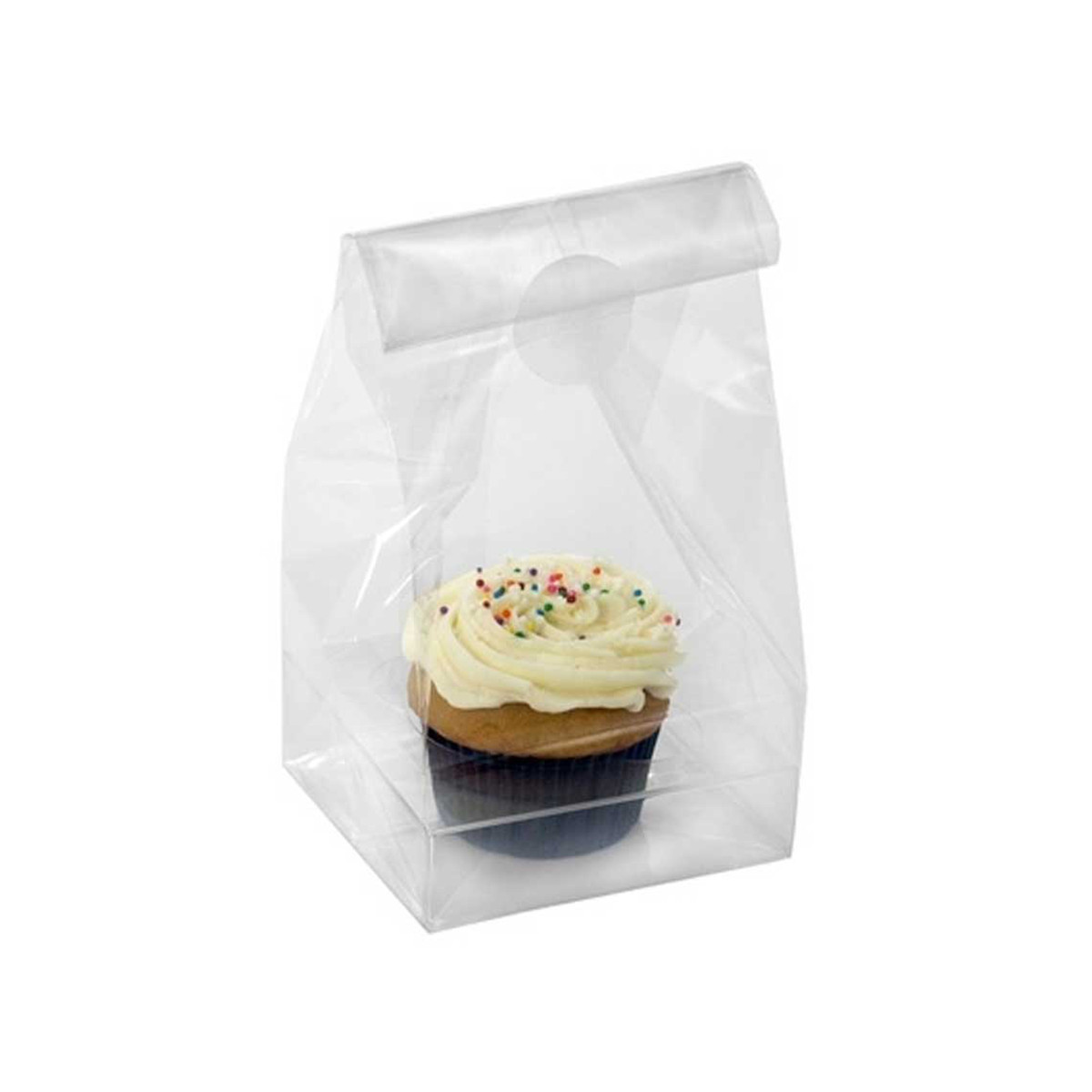 Image of Clear Cupcake Bags with Inserts