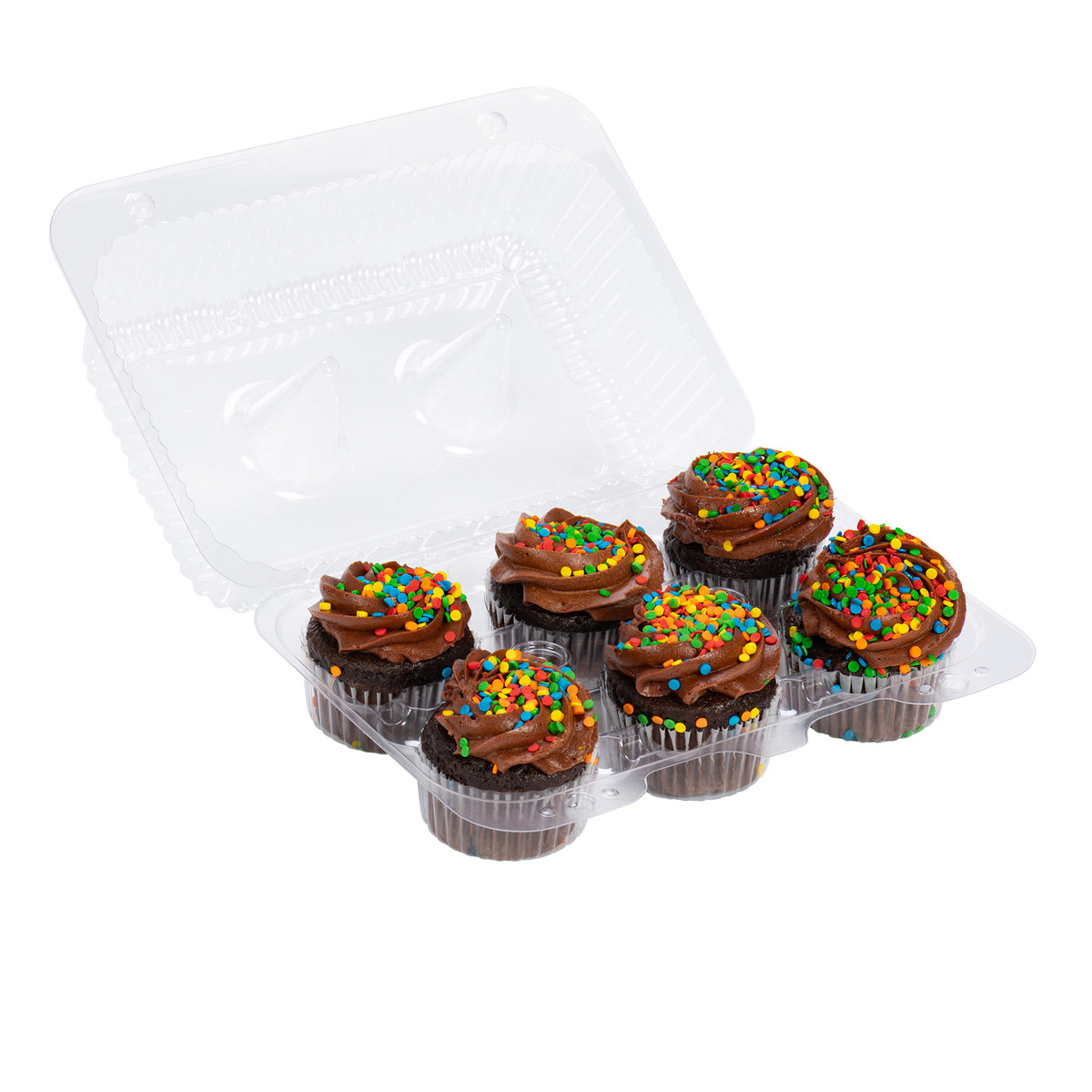 6 Reg Cupcakes - 9 x 7 x 3in.
