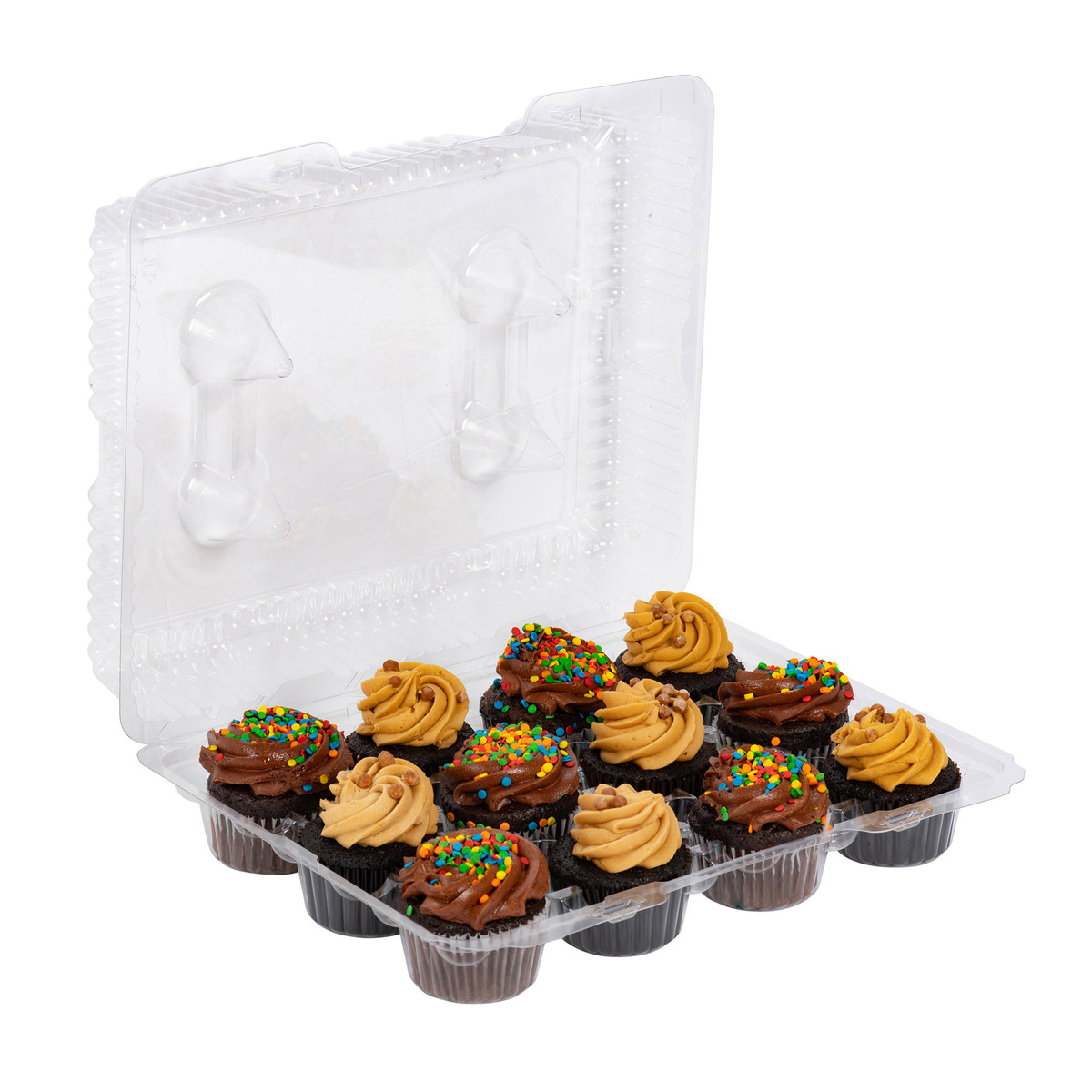 12 Reg Cupcakes - 12.9 x 10.25 x 3.37in.