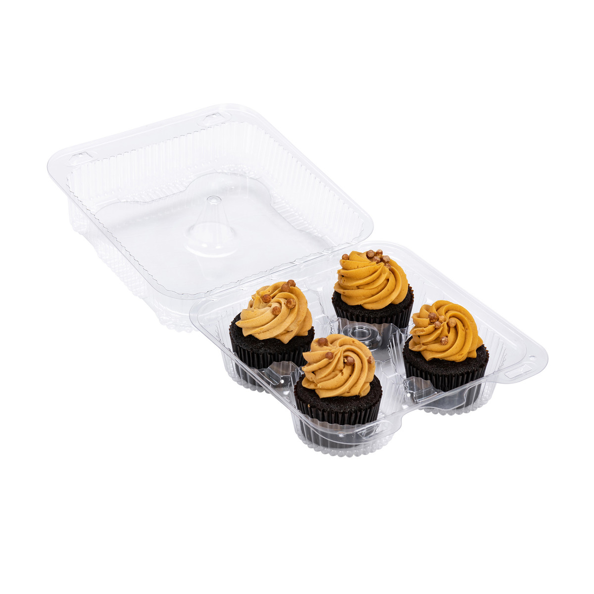 4 Reg Cupcakes - 7.5 x 8 x 3.3in.