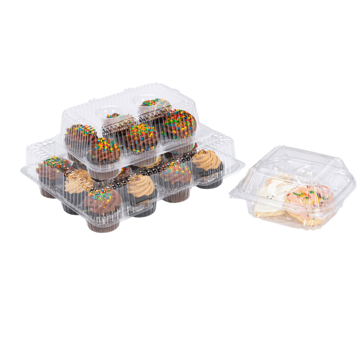Image des conteneurs clamshells transparents