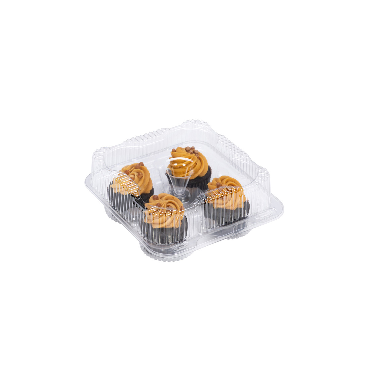 4 Reg Cupcakes - 7.5 x 8 x 3.3in. 4 Reg Cupcakes - 7.5 x 8 x 3.3in.