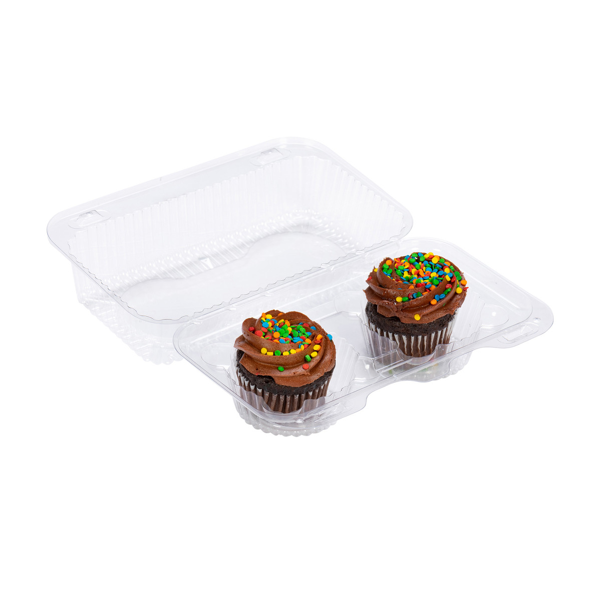 2 Reg Cupcakes - 8.9 x 5.4 x 3.5in.