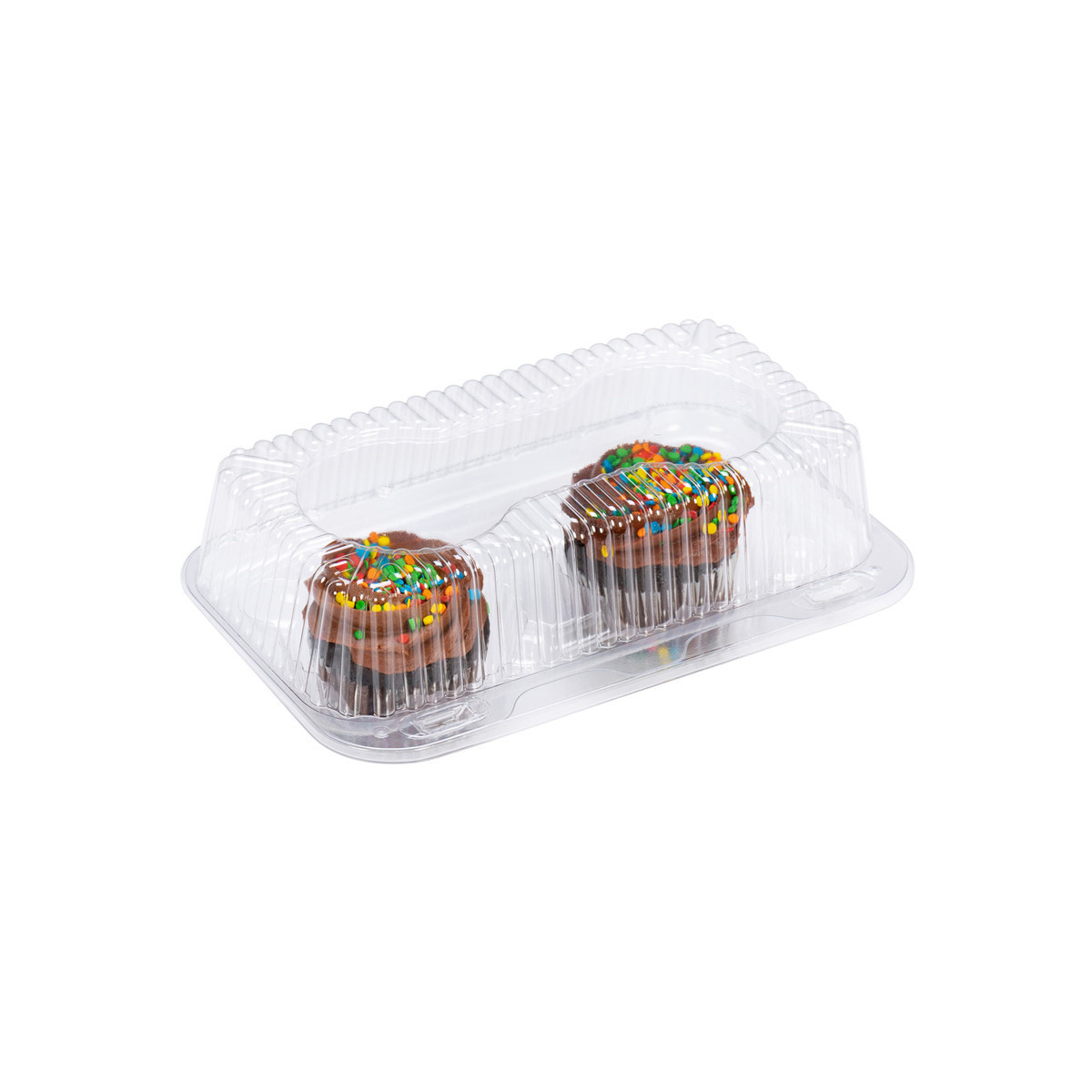 2 Reg Cupcakes - 8.9 x 5.4 x 3.5in.