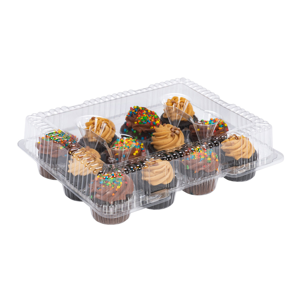 12 Reg Cupcakes - 12.9 x 10.25 x 3.37in.