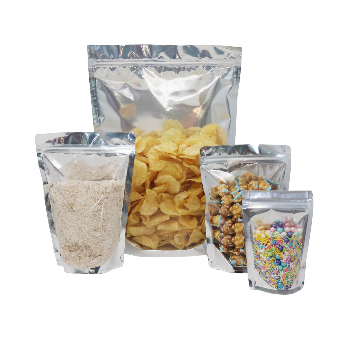 Image of Silver Stand Up Pouches