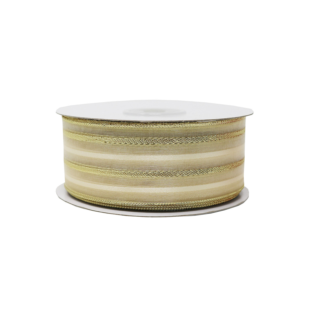 Ivory/Met. Gold - 1.5in x 25yd